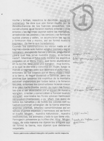 Mapuche 8: Historia de creaci�n con
                            energ�as que produjeron tierra y estrellas
                            (02)
