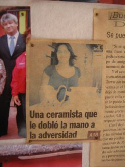 In der regionalen Tageszeitung
                            "Stern von Arica" ("Estrella
                            de Arica") ist sogar ein Artikel �ber
                            Carol Rojo erschienen ("Es ist
                            m�glich", Spanisch: "Se
                            puede")