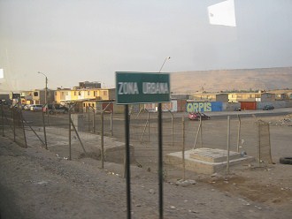 Placa "zona urbana"