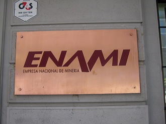 Avenida McIver 459, la placa de ENAMI,
                        empresa nacional de miner�a