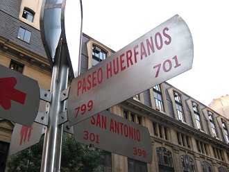 R�tulos calle Hu�rfanos y calle San
                          Antonio