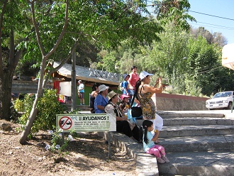 La entrada al parque zool�gico