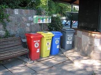 Separaci�n de basura con contenedores