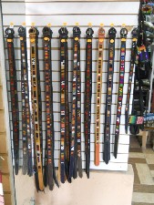 Cinturones bordados, primer plano