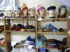 Gorros, primer plano