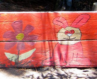 Hase und Blume