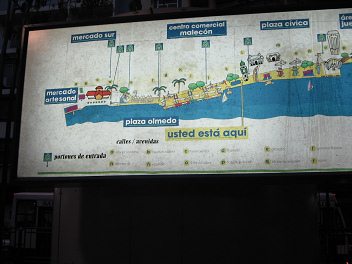 Guayaquil, Promenade 2000,
                                  �bersichtstafel (01)