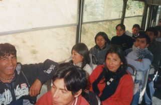 On Via Libertadores, student's bus 01,
                      Peruvian women