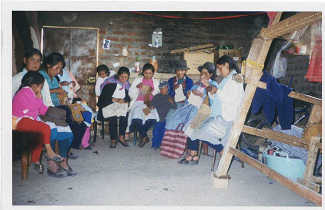 Equipo en un semic�rculo 01