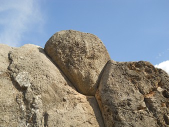 Cusco Sacsayhuam�n, gigantische Zickzackmauer, Detail 12