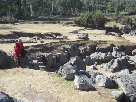 Sacsayhuam�n (Cusco), grosser Steinbruch, der Chaosbereich  01