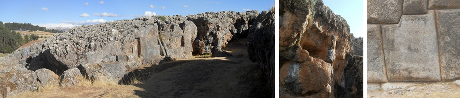 Cusco
                                      Sacsayhuam�n 12: m�s lugares:
                                      corredor con nichos, tronos,
                                      escaleras y columnas - roca con
                                      cortes rectangulares - piedra de 8
                                      �ngulos de un muro grande de la
                                      zona de la salida