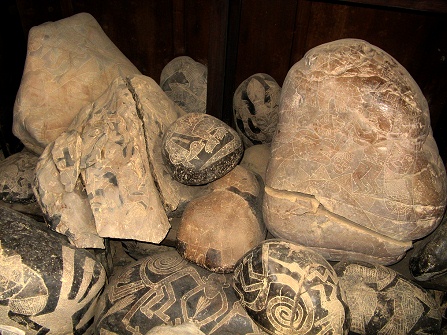 Piedras de saurios, sabios y lobo
                            marino y l�neas de Nazca