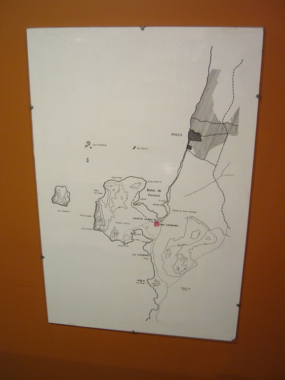 Karte der Region Paracas (Par�cas)