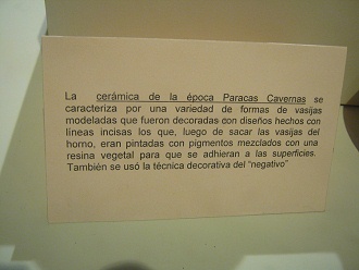 Text �ber die Paracas-Keramik