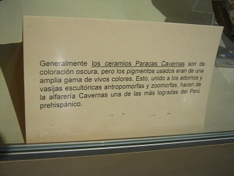 Text �ber die Keramiken der
                            Paracas-Kultur