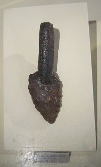 Original ritual knife,
                                    close-up