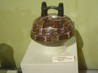 Ceramic bottle with another
                                    god