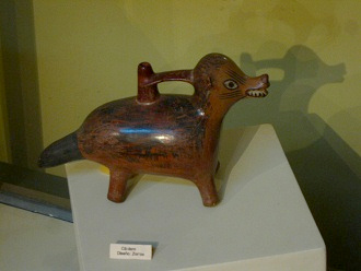 Ceramic bottle in form of a
                                    fox