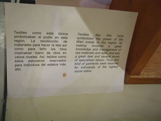 Texto
                            sobre la t�nica en espa�ol y en ingl�s