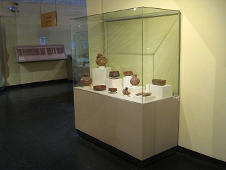 Vitrina con cer�mica de la cultura
                            Chincha