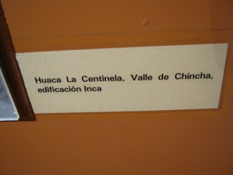 Text: Holy place "Sentinel"
                              ("Huaca La Centinela") in the
                              Chincha valley, a building of the Incas
