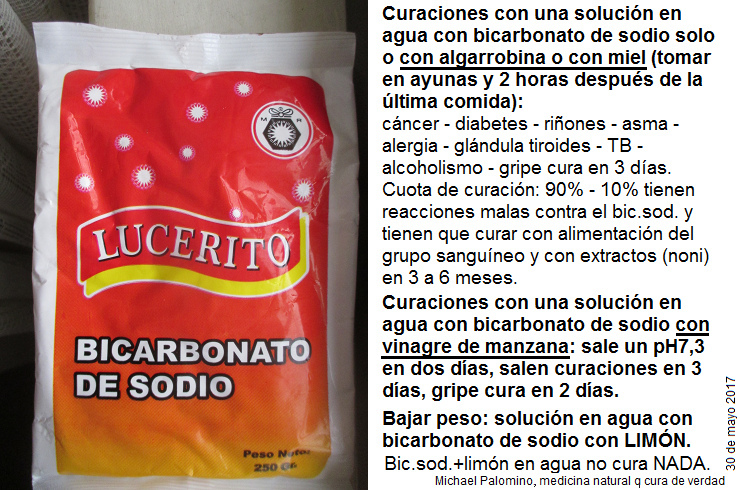 Bicarbonato de sodio
                          del mercado mayorista en Trujillo (Per�) y
                          recetas curativas y para bajar peso