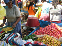 Marktstand mit Takmeno