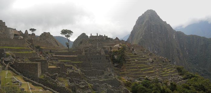 Vista del templo del sol a los miradores