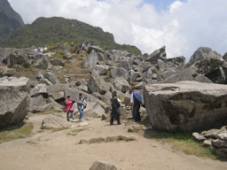 Machu Picchu: un peque�o campo en la cantera