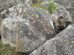 Cantera de Machu Picchu: piedra con superficie
                    plana