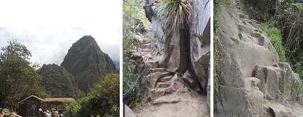 MachuPicchu: el camino al
                                miradorHuaynapicchu (Waynapicchu) con
                                lasescaleras irregulares