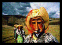 Maske im
                  Mantaro-Tal
