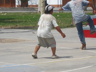Parque San Est�ban 29-12-2010, futbolista
                          grit�n 01