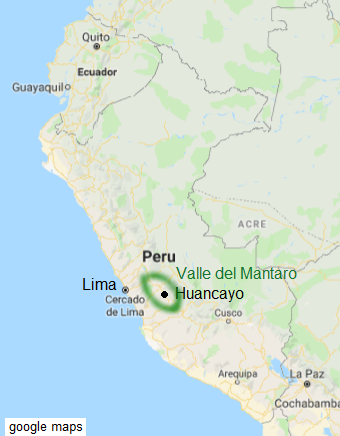 Mapa del Per� con Lima y el
                          valle del Mantaro con Huancayo, regi�n de los
                          Wankas / Huancas