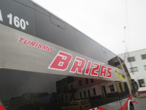 La empresa de buses "Las
              Brizas" con un bus "VIP Platinum" y
              "sofa cama"