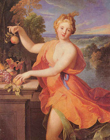 G�ttin
                                          "Pomona", die
                                          r�mische G�ttin f�r Fr�chte
                                          und Gem�se [30] stand Pate bei
                                          der Bezeichnung f�r den Apfel
                                          (lat. "pomum"), und
                                          dann auch f�r die Kartoffel in
                                          Frankreich ("pomme de
                                          terre")