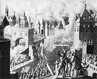 Beispiel f�r den
                                        30-j�hrigen Krieg, Stadtbrand
                                        von Magdeburg 1631 [40]