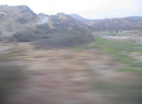 Panamericana in Nord-Peru Region Talara /
                        Mancora, Abstieg geschafft