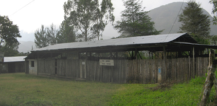 Das Yanesha-Gemeindehaus
                                        von Tsachopen