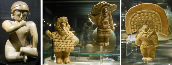 Quito (Ecuador),
                                G�tter (Ausserirdische, Astronauten) mi
                                Museum "Kulturhaus"
                                ("Casa de la Cultura")