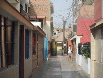 Pasaje Amarilis, la
                                            casa 174 y al lado la casa
                                            con cunas en el primer piso
                                            y una discoteca gigante en
                                            el segundo piso en conexi�n
                                            con la casa a la espalda con
                                            el pasaje vecinos -
                                            naturalmente no te dicen
                                            nada de esa discoteca cuando
                                            firmas el contrato...